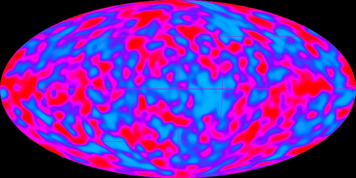 COBE DMR four-year map: coarse blotches